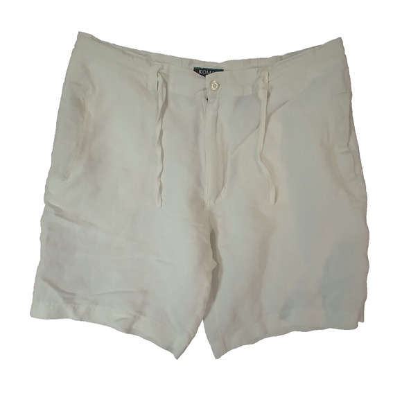 Koman Sport shorts men's large white lightweight summer beach lounge outdoor - Picture 1 of 9